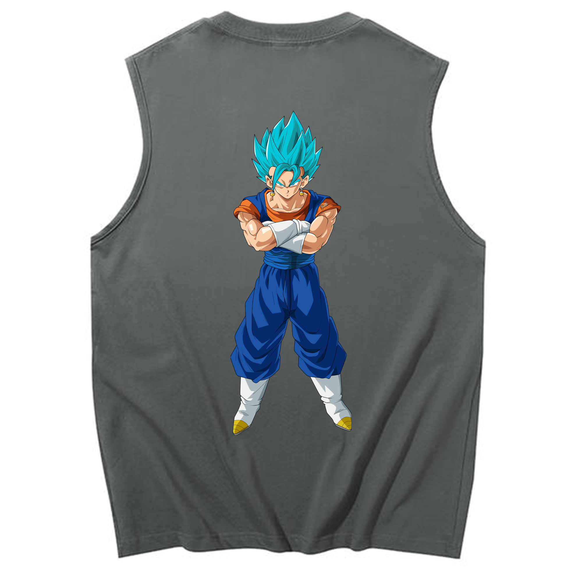 （画像用） ドラゴンボール ベジット DRAGON BALL Vegetto コットン100％タンクトップ（背面プリント）